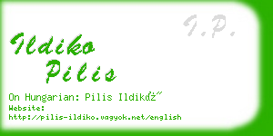 ildiko pilis business card